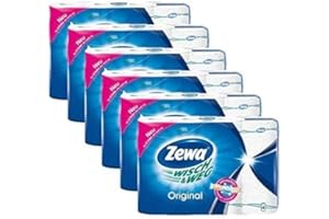 ‎ZEWA Zewa Wisch und Weg Küchenrollen Original 4 x 45, 6er Pack (6 x 4 Stück) (6 Packungen x 4 Rollen)