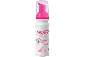 ‎DOUXO S3 DOUXO S3 Calm Mousse | für Hunde & Katzen | Schaum Pflege für juckende, gereizte & empfindliche Haut | Hautberuhigend & Feuchtigkeitsspendend | ideal für Allergiker & allergische Tiere | 150 ml