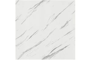 TEKHOME Paraschizzi Adesivo Marmo 60cmx200 cm ignifughi per cucina e lavello (60 * 1000cm, MARMO BIANCO)