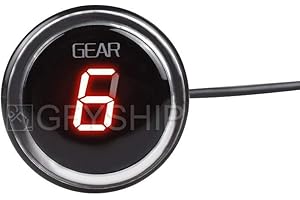 KYN Für Kawasaki Versys 650 Versys 1000 2012 2013 2014 2015 2016 2017 KLE650 KLZ1000 Versys 650 1000 Motorrad Ganganzeige 1–6 Level Plug and Play Ganganzeige (rotes Licht, rund).