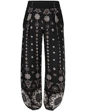 Slivexy Damen Freizet Pumphose Harem Hose Sommerhose