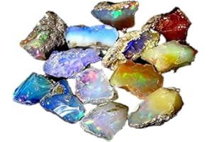 Duggu Ultra Fire Opal Rough Gemstone, Raw Crystals Gemstone, Ethiopian Opal Rock, Jewelry Making Supplies, Chakra Healing, Energy Stone, Reiki, Yoga, Meditation, Art-Crafts-DIY Stone, 30.00 carats 211