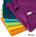 divata Coloured Mini Muslin Squares / Washcloths 38x38 cm - Pack of 6