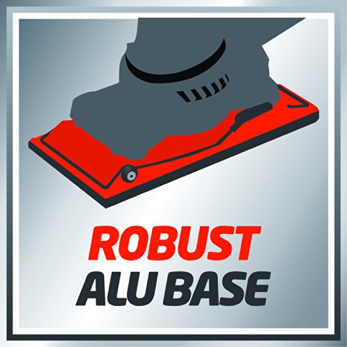 Einhell Schwingschleifer TE-OS 2520 E (250 W, 115×230 mm, Drehzahlanpassung, Absaugadapter, Klett-Schleifpapier P120, Koffer) - 7