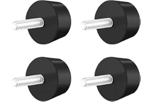 UXCELL sourcing map 1.5" x 0.79" Rubber Conical Vibration Isolators Mount Shock Absorber with M8 x 30mm Threaded Studs,4pcs