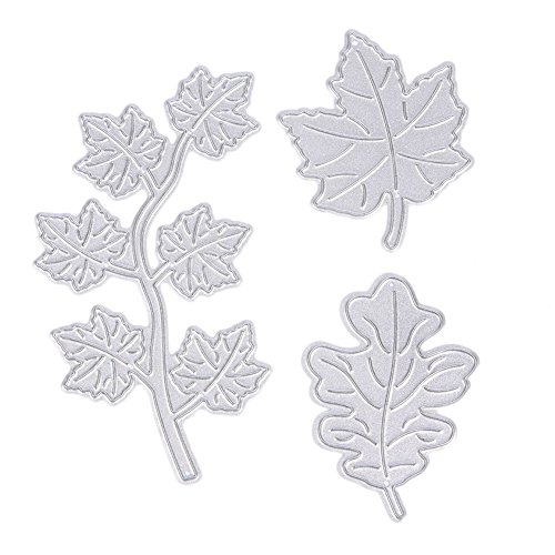 LianLe Stanzschablonen Metall Schneiden Schablonen für DIY Scrapbooking Album Papier Karten Sammelalbum Dekor (Ahornblatt)