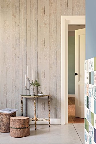 Vlies Tapete Antik Holz rustikal beige grau verwittert
