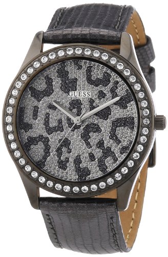 Guess Damen-Armbanduhr Analog Quarz Leder W10239L1