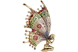 ARFUKA Brosche Retro Schmetterling-Engel Brosche Pins Anstecknadel für Kleidung Taschen Jacken, Geburtstag Weihnachtsgeschenke für Männer und Frauen