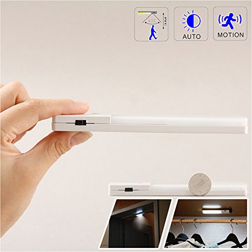 Preisvergleich Produktbild LED Schrankleuchten Unterbauleuchte Weiß 6000K Infrarotsensor USB Aufladung selbstklebend Nachtlicht