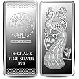 Silviya BIS Hallmarked Unique & Beautiful Silver Coin - 999 Pure with Banyan Tree & Peacock Design (10g, 20g, 50g) - Elegance - Style - Ideal for Gifting & Home Decor