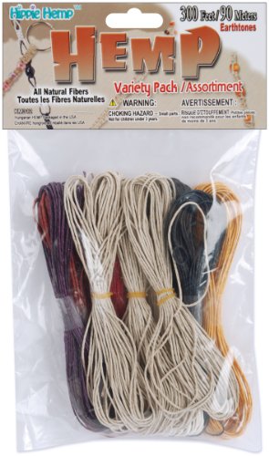 Pepperell Hemp Cord Variety Pack-Earth tones, 300'