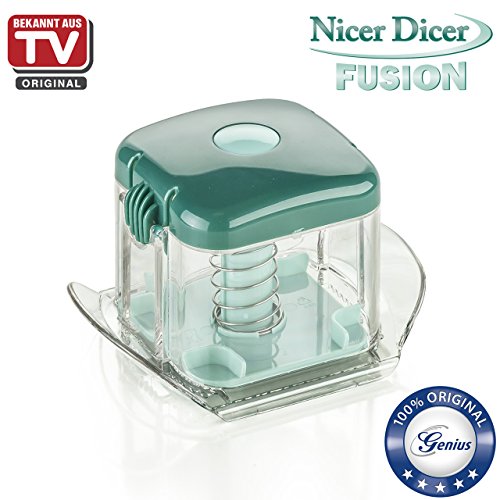 Genius Nicer Dicer Fusion – Nicer Slicer | 3 Teile | Schneiden | Reiben | Obst- und Gemüseschneider | Bekannt aus TV | NEU - 4
