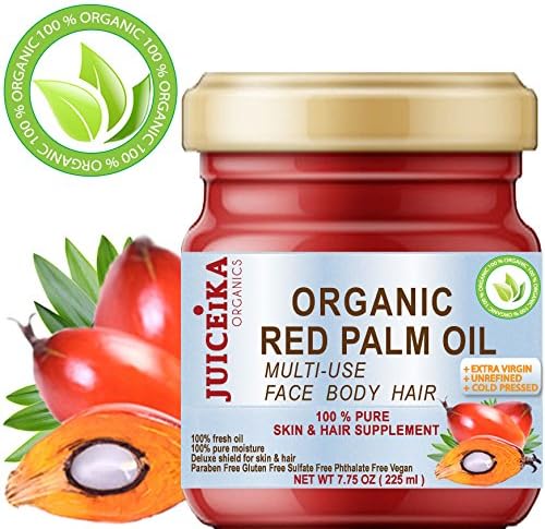 100 % PURE ORGANIC RED PALM OIL Brazilian. EXTRA VIRGIN / UNREFINED / RAW COLD PRESSED. 100% Pure Moisture . Skin &amp; Hair Supplement.