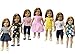 Produktbild ZITA ELEMENT 7er Daily Puppen Kleidung Kleider Outfits für 35 - 46cm Babypuppe und 14/18 Zoll American Girl Doll Puppenkleidung Puppenkleider Bekleidung Mädchen Spielzeug