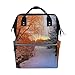 Produktbild MUOOUM Wickeltasche mit rotem Baum und weißem Schnee und Schnee