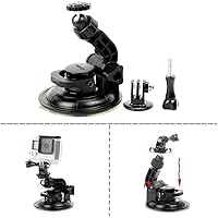 Action Pro 7CM Diameter Base Suction Cup with Adaptor and Screw Compatible with GoPro Hero 8 7 6 5 SJCAM Yi