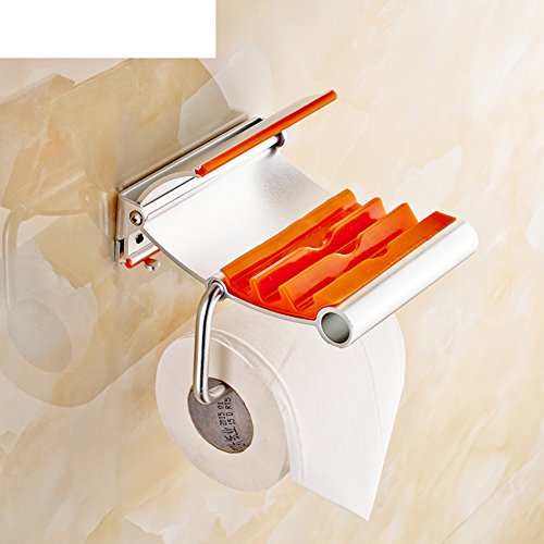 Preisvergleich Produktbild Aluminium Toilettenpapier Dachbox / Bad Tissue-Papierhalter und wasserfestem Papier / Wall Mount Telefon Toilettenpapierhalter / WC-Papierhalter-A