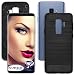 Produktbild mtb more energy® Schutz-Hülle Carbon für Samsung Galaxy S9 Plus (SM-G965, 6.2'') | Schwarz | flexibel | TPU Case Cover Tasche