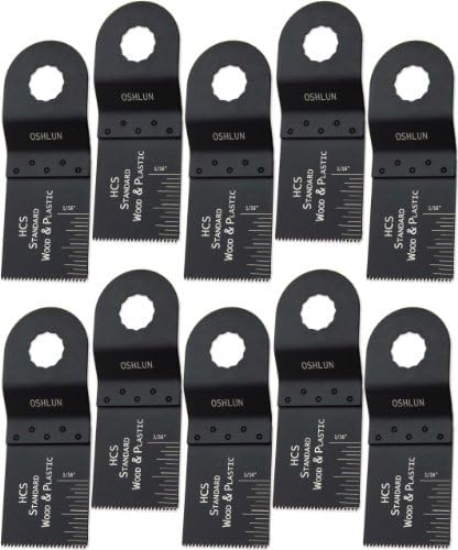 OshlunMMR-0310 1-1/3-Inch Standard HCS Oscillating Tool Blade for Rockwell SoniCrafter, 10-Pack