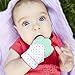 Produktbild INCHANT Baby-Zahnen Fäustling, Selbst Soothing Beißring Mitt & Greif Pain Relief Spielzeug, Bleiben Sie auf Babys Hand verhindern Kratzer Handschuh Unisex für 3-18 Monate Babys(1-PC Mint-Grün)