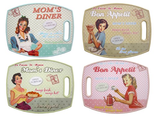 Tolles Schneidebrett Retro vintage Küchenbrett Schneidbrett, Farbe:grün - 2