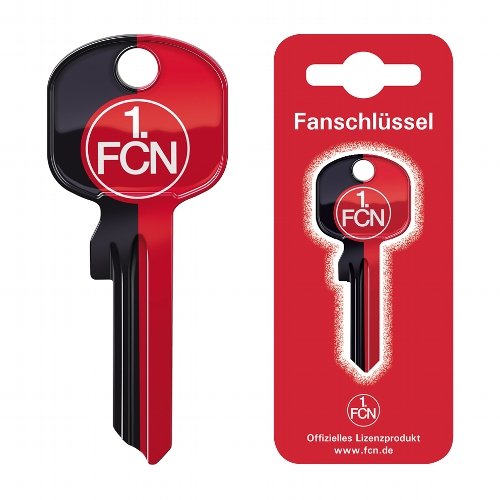 Preisvergleich Produktbild Fanschlüssel Schlüsselrohling Schlüsselanhänger Fanartikel Schlüssel 1. FC Nürnberg