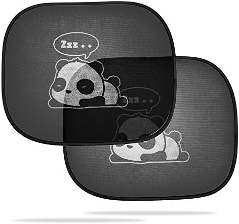 Dojoy Car Panda Self-Adhesive Sunshade for Side Window Protects Against Harmful UV Rays Baby Kid Universal Fit 3D Photocatalysis Mesh