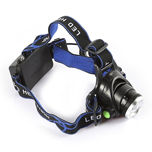 B-right dimmbar hell LED Stirnlampe, 3 Modi LED Kopflampen, Aluminium LED Kopflampe 1200 Lumen, 3 Helligkeiten zu wahlen,Wasserdicht Stirnleuchten, LED Kopflampe, Kopfleuchten, Fahrrad Lampen - 6