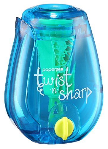 PaperPro PS1-BLUE-EU - Sacapuntas manual de giro, color azul translúcido