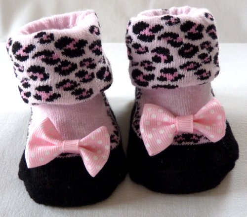 Soft Touch Baby Girl I'm Wild Gift Socks,Color-Light Pink