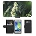 Produktbild PU Leder Wallet Case Folio Schutzhülle // M00289917 Pflanze, Blume, Blüte Blütenpollen // Samsung Galaxy A7 (not fit S7)