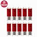 Produktbild 10pcs 256MB USB Sticks, BESTRUNNER Memory Stick 2.0 helle Süßigkeit transparente Abdeckung Drive Datenstick für Kleine Dateien speichern Geschenk für Kindertag, Weihnachten und Geburtstagsgeschenk Rot