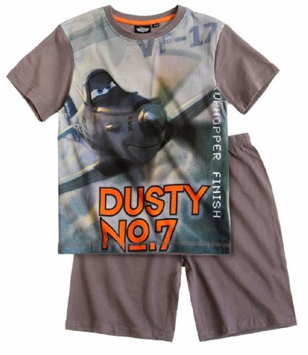 Preisvergleich Produktbild Disney Planes Jungen Shorty Pyjama / Schlafanzug (98, grau)