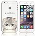 Produktbild iPhone 6S Silikon Hülle,iPhone 6 Hülle,Sunroyal TPU Case Schutzhülle Silikon Crystal Kirstall Clear Case Durchsichtig,Funny Braun Katze Malerei Muster Transparent Weichem Silikon Schutzhülle Handy Gürtel Tasche Schutzhülle Hülle Case Cover Fall-Abdeckung Etui TPU Bumper Kratzfeste Scratch-Resistant Schale für iPhone 6S/6 (4.7 Zoll) + 1 x Frei Displayschutzfolie