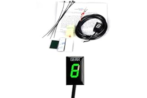 MOQIAOSEIKO Indicador de Marchas de Motocicleta Impermeable LED Display Compatible con Honda