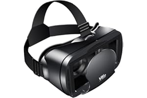 CUCUFA VR Headset Lunes 3D Full Screen Visual Virtual Virtual Reality VRG Pro pour 5-7 Pouces Smartphone Movies Games VR Casitez