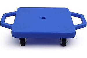 ARKYOMI Tabla de patinetes para niños con asas, ruedas giratorias, cuadradas, surfistas de suelo de plástico, para educación física, educación física para niños, uso en el hogar