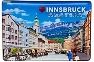 Innsbruck magnet, Österrike souvenir, Österrike, Innsbruck kylskåpsmagnet, Inssbruck souvenir 2401