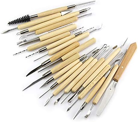 22 pcs Polymer Clay Tools Set, Ceramics Pottery Clay Sculpting Tools, Sculpting Pottery Tools Set