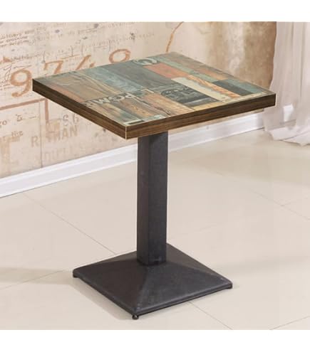 Tavolo Regolabile HOMCOM - 60x60cm, Altezza 82-103cm, Piano Girevole, Nero