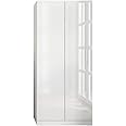 FWStyle Carlton High Gloss Soft-Close No-Handle 2 Door Wardrobe, White