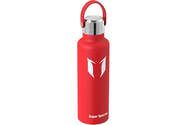 Super Sparrow Botella Agua Acero Inoxidable 18/10 - Botella Termica Ultraligera - 350ml/500ml/750ml - Termo Sin BPA, Botella Agua Niños, para Deporte, Viaje, Escuela, Exterior, Oficina, Hogar