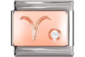 Italian Charms Zodiac Constellation Star Sign Month Link Fits all 9mm Bracelet