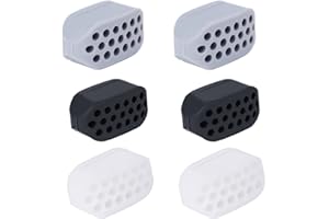 6 pièces d'entraîneur musculaire de ligne de mâchoire, entraîneur de mâchoire de muscle de masséter de silicone, outil de mastication d'entraîneur de ligne de muscle de cou facial facial.