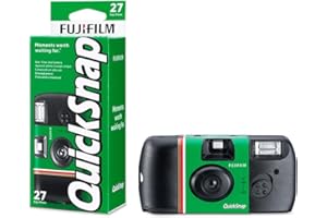 Fujifilm QuickSnap 27 exposiciones. Cámara desechable con Flash Incorporado y película FUJICOLOR ISO 400.