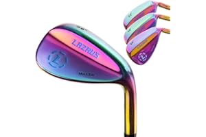 LAZRUS GOLF LAZRUS Hochwertiges geschmiedetes Golf-Wedge-Setfür Herren – 52 56 60 Grad Golf Wedges + gefräste Schlagfläche für mehr Spin – tolles Golfgeschenk