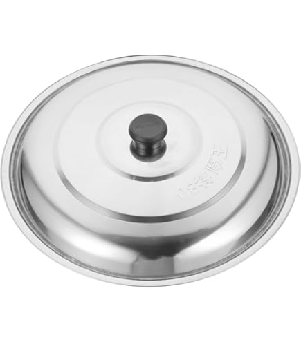 Qanyegn roestvrijstalen potbedekking, roestvrijstalen roerbakstoomkookdeksel, roestvrijstalen grill kookstoomkoepel deksel voor potten met verschillende hoogten (32 cm