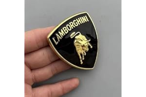 PUCIO Car Emblem for Lamborghini Sian FKP 37 2023 2022 2021 2020 2019,Metal Material Badge Logo Sticker Emblem Front/Hood/Trunk Badge Decals Scratch prevention Car Fittings Emblems,Gold-M