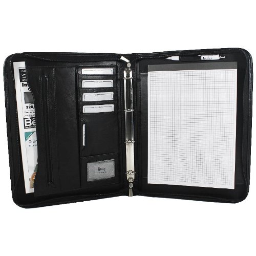 Bag Street Business Aktenmappe Collegemappe mit Henkeln und Block schwarz 7000 - 3